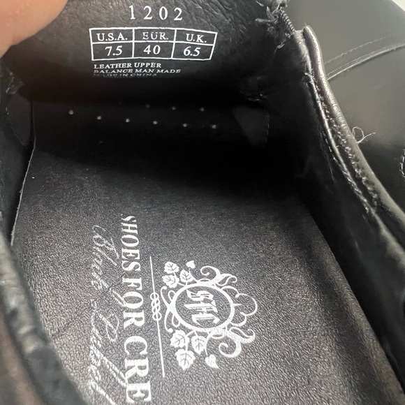 Shoes for Crews Black Label Leather Loafers Chef Shoes Size 7.5 New - Picture 5 of 9